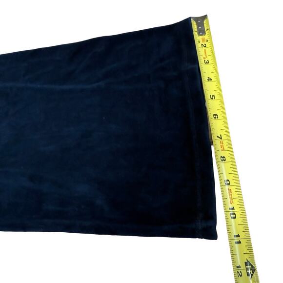 Vtg Y2K Juicy Couture Sweatpants Velvet Velour Navy Blue Large Retro - Picture 10 of 10